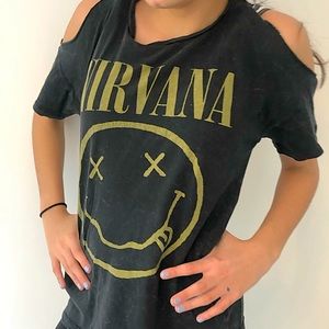 Nirvana Cold Shoulder T-Shirt